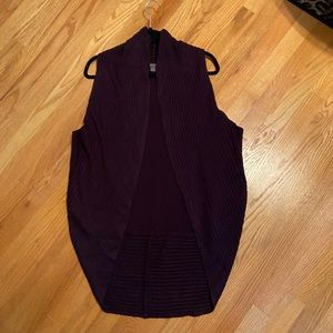 Forever 21 Plum Cardigan Vest